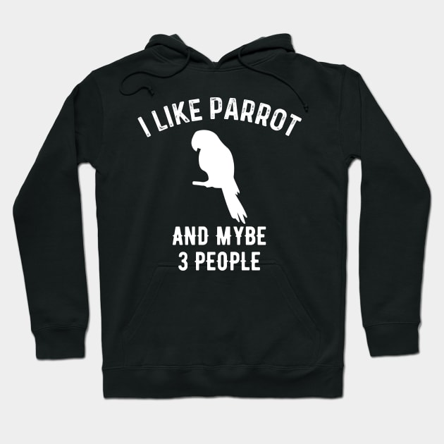 I Like Parrot And Maybe 3 People Hoodie by walid-farroj